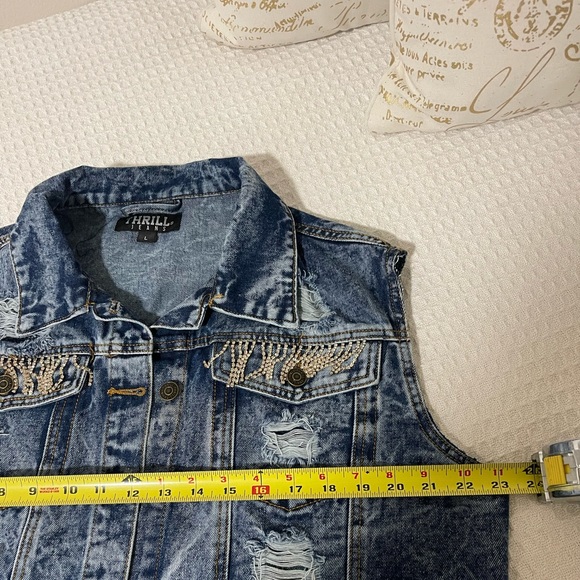 Thrill Jeans Denim Vest - Picture 5 of 6